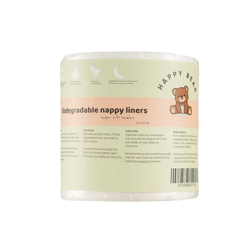 INSERTI USA E GETTA IN BAMBOO PER PANNOLINI LAVABILI (100 pz)
