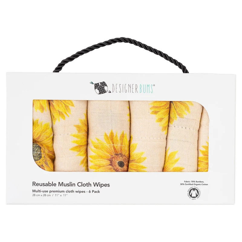 Designer Bums - 6 salviettine sunny blooms