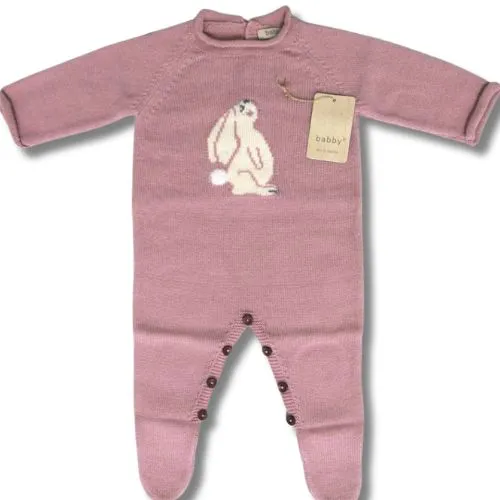 TUTINA NEONATO IN MISTO LANA - CONIGLIETTO