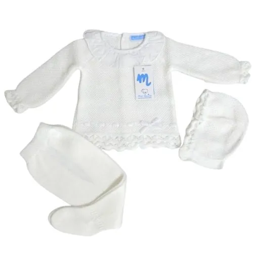 COMPLETO NASCITA NEONATO IN MISTO LANA - GIOIA
