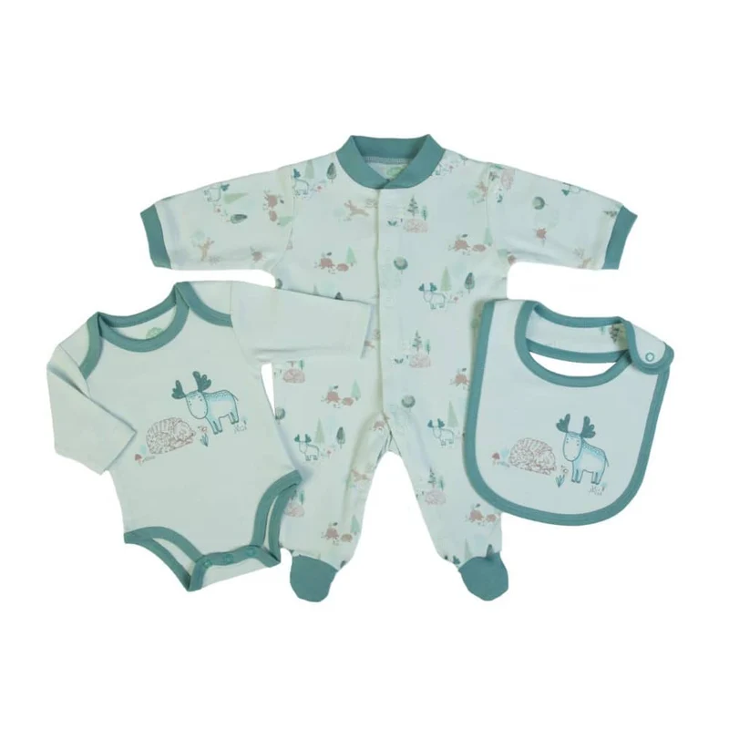 SET NEONATO REGALO NASCITA 3 PEZZI - ALCE