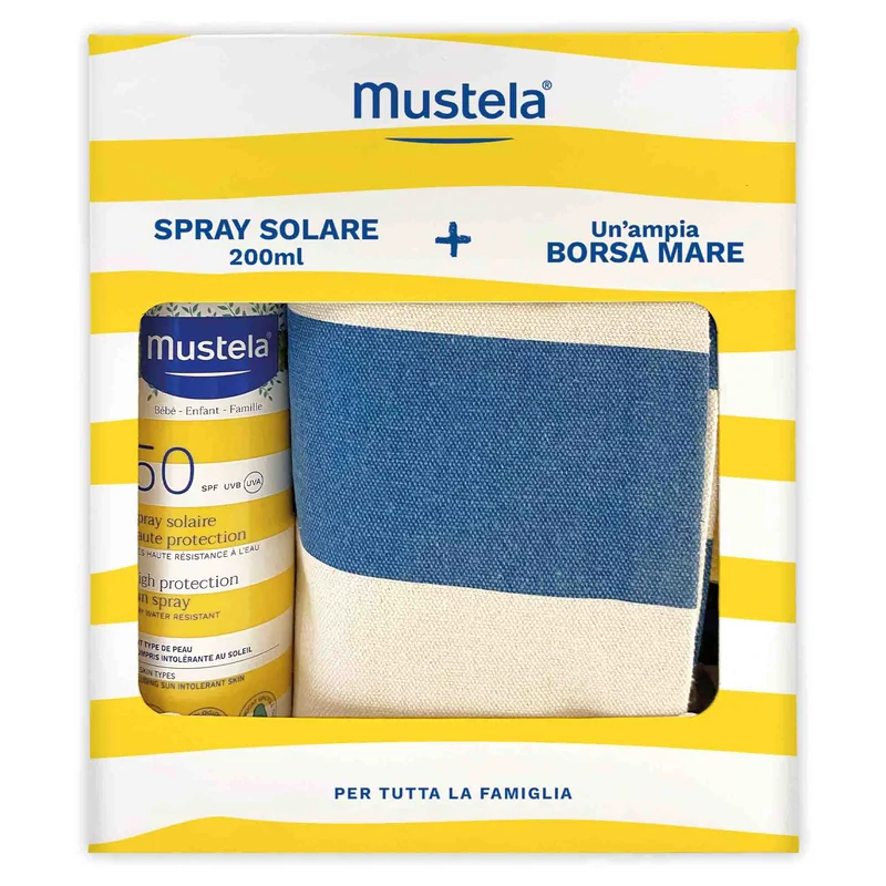 Mustela Spray Solare SPF 50 200 ml + Borsa Mare