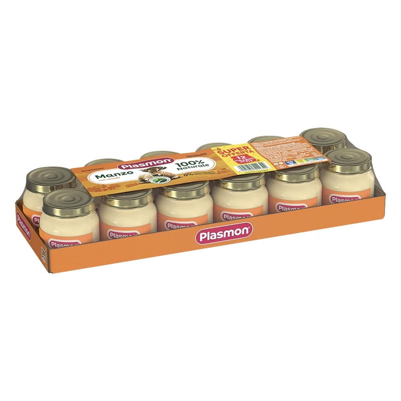 Plasmon Omogeneizzato di Manzo 960 g (12x80 g)
