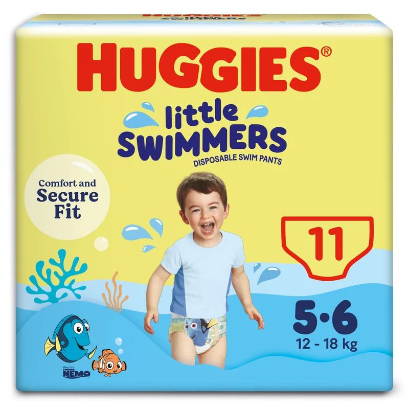 Huggies Pannolini Costumino Little Swimmers Taglia 5-6 (12-18 kg) 11 pezzi