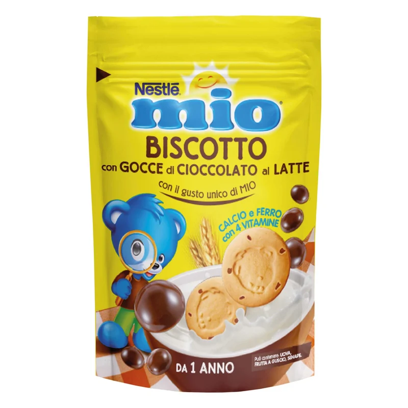 Nestlé MIO Biscotto con Gocce di Cioccolato al Latte 150 g