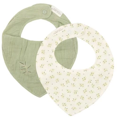 Set bavaglini bandana - blueberry leaves