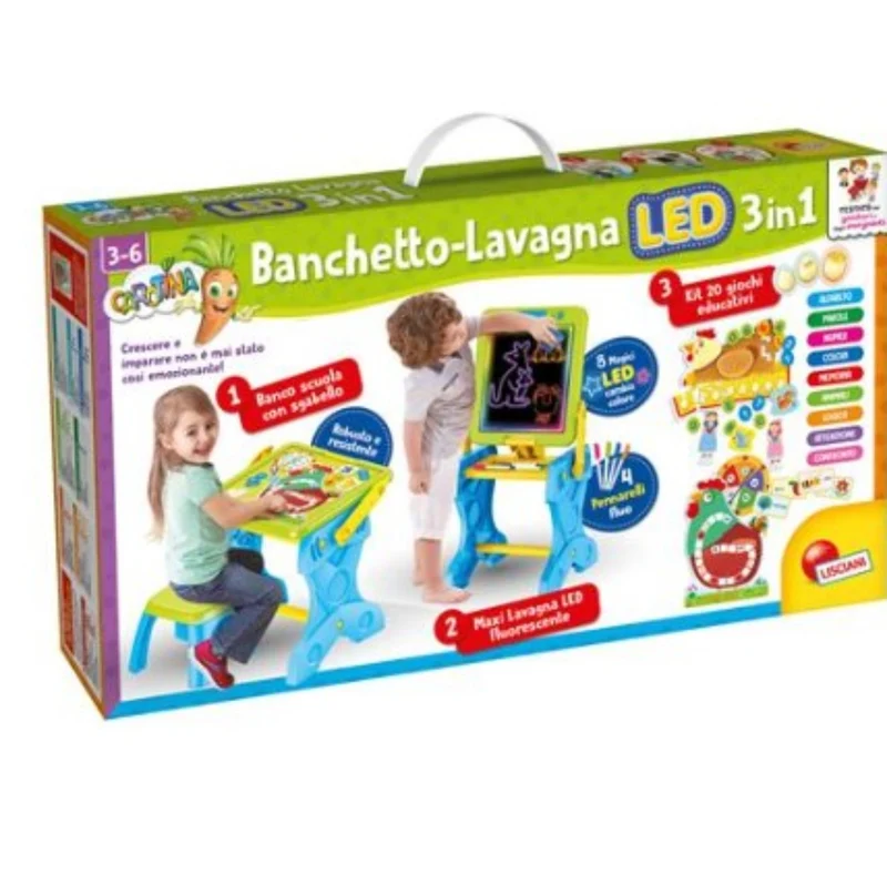 CAROTINA BANCHETTO LED GIOCO E IMPARO 3 IN 1 97142