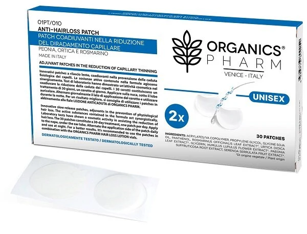 Organics Pharm 30 Patch Coadiuvanti Caduta Capelli