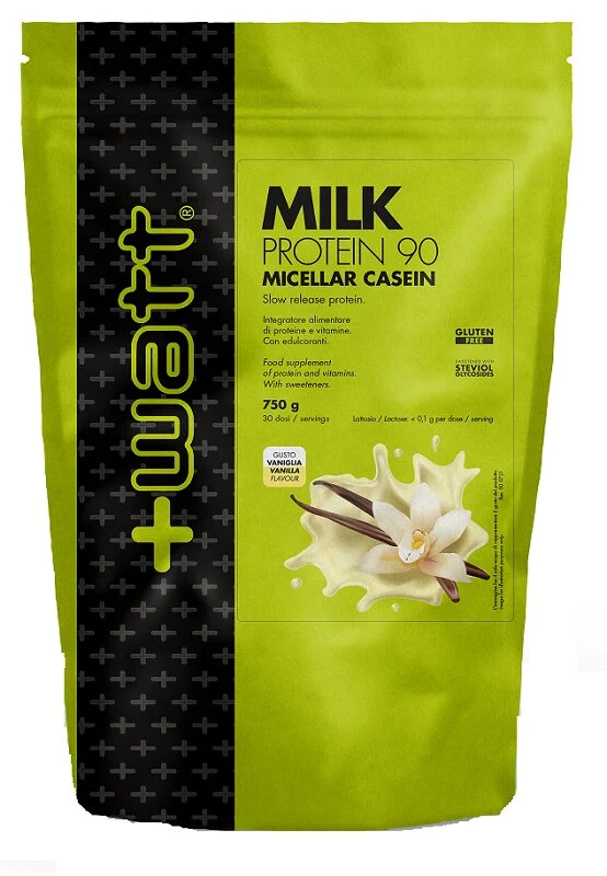 +Watt Milk Protein 90 Doypack Gusto Vaniglia 750g