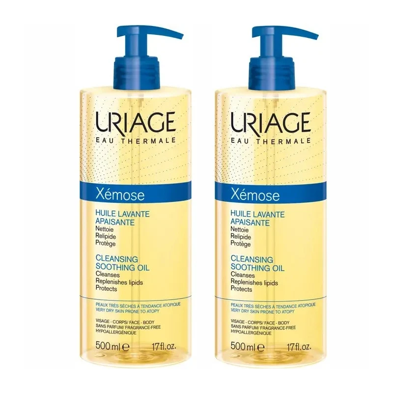 Uriage Xemose olio detergente 2x500ml