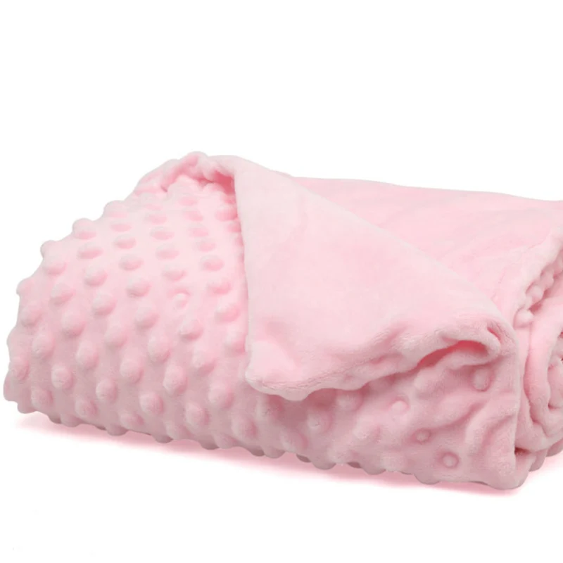 COPERTINA NEONATO CARROZZINA CULLA PASSEGGINO INVERNALE IN PILE - DOTS