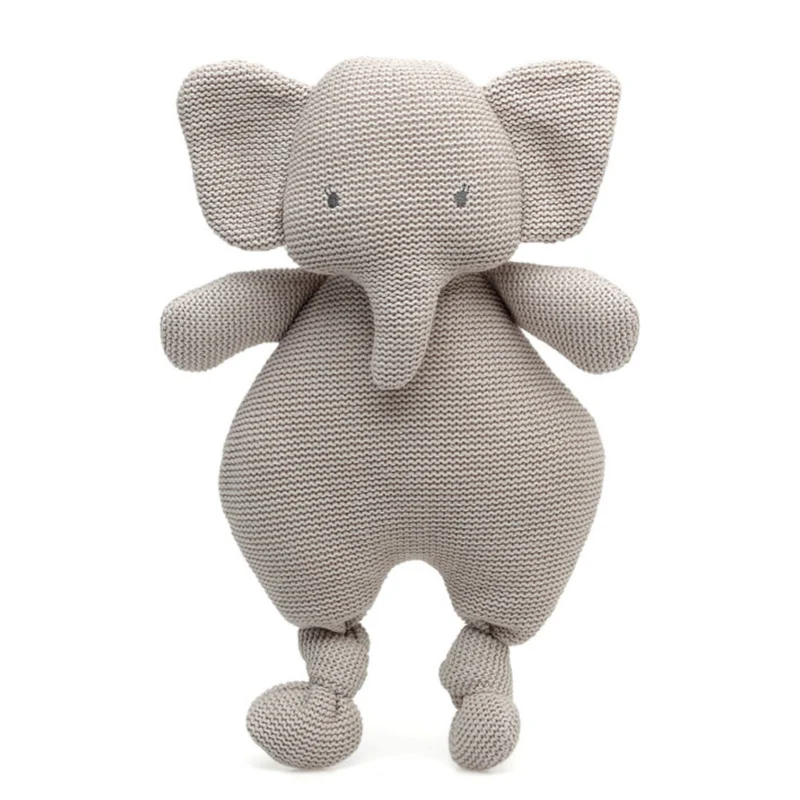 PUPAZZO ELEFANTE GRIGIO IN COTONE 33 CM - KIOKIDS