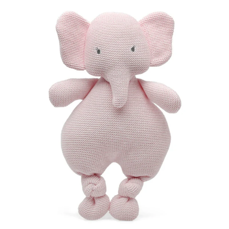 PUPAZZO ELEFANTE ROSA IN COTONE 33 CM - KIOKIDS