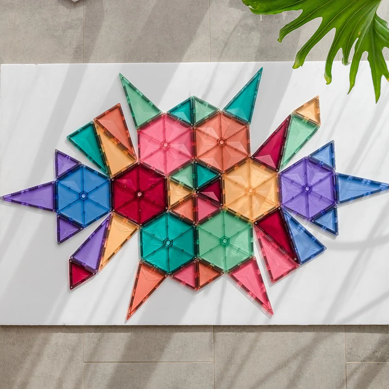 40 PEZZI - FORME GEOMETRICHE - PASTELLO - 100% PLASTICA ABS ATOSSICA - APPRENDIMENTO STEM!
