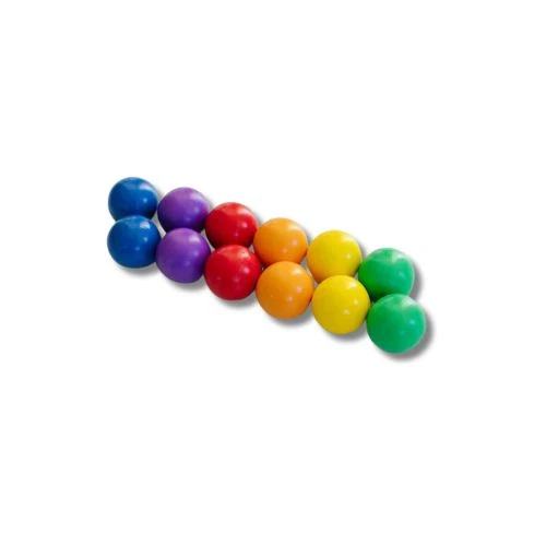 12 PALLINE - ARCOBALENO - 100% PLASTICA ABS ATOSSICA - APPRENDIMENTO STEM!