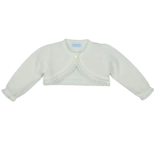 CARDIGAN SCALDACUORE GIACCA NEONATA BAMBINA IN MISTO LANA - TENEREZZA