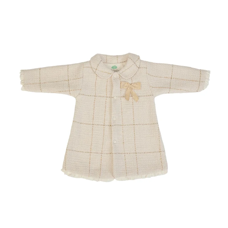 CARDIGAN CAPPOTTO BAMBINA ELEGANTE AVORIO