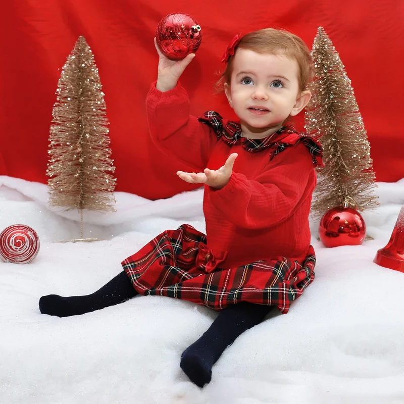 VESTITO NEONATA BAMBINA INVERALE - NATALE