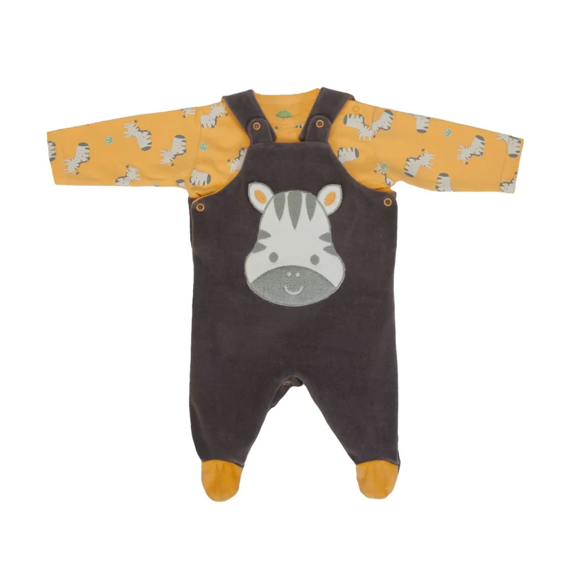 TUTINA NEONATO CINIGLIA SALOPETTE MANICA LUNGA ZEBRA