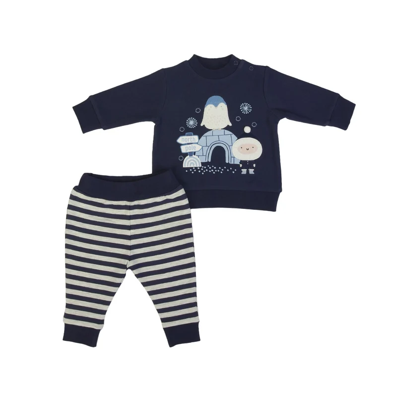 SET TUTA COMPLETO IN COTONE FELPATO - ESKIMO