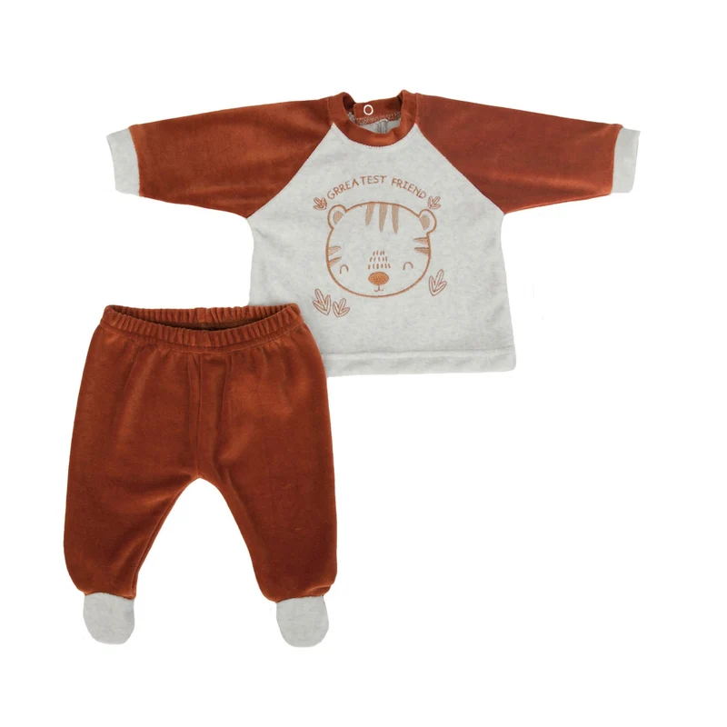 TUTINA NEONATO IN CINIGLIA 2 PEZZI - TIGROTTO