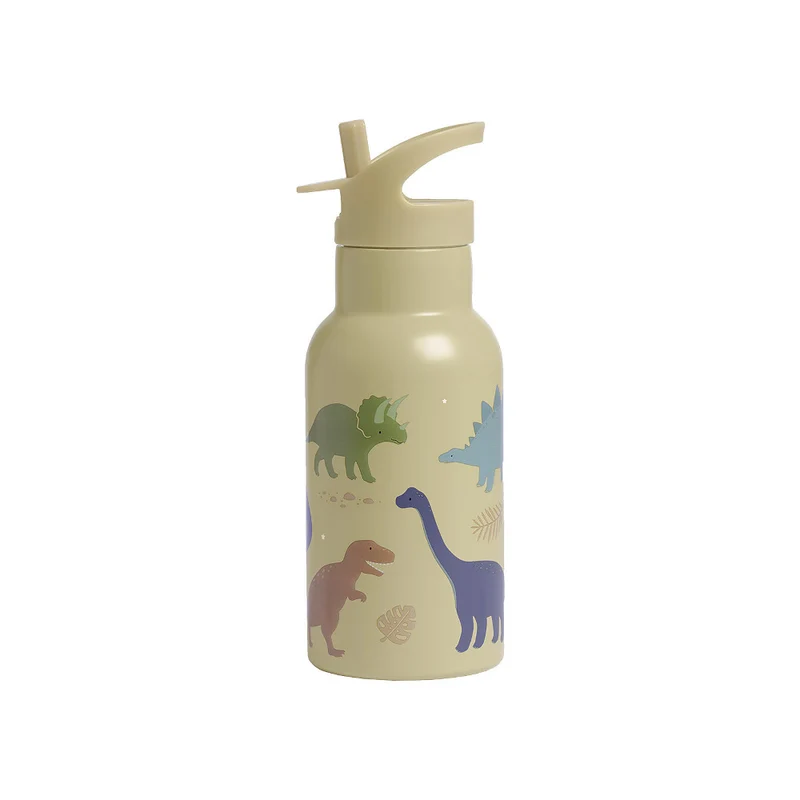 BORRACCIA TERMICA IN ACCIAIO INOSSIDABILE - 350 ML - DINOSAURI