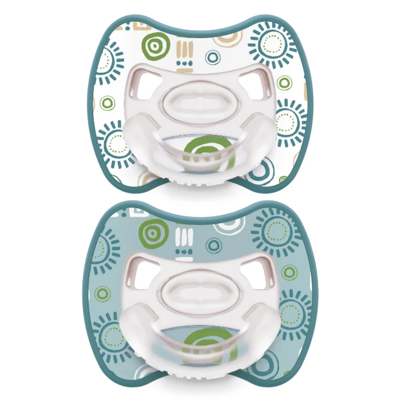 CIUCCIO SUPER LEGGERO IN SILICONE MEDICALE - GLEE SUN - BIPACK - 00-2 MESI