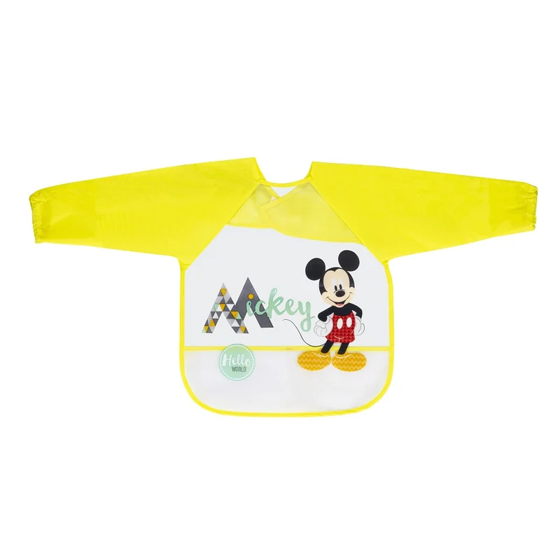 BAVAGLINO CON MANICHE LUNGHE IMPERMEABILE - MICKEY MOUSE GIALLO