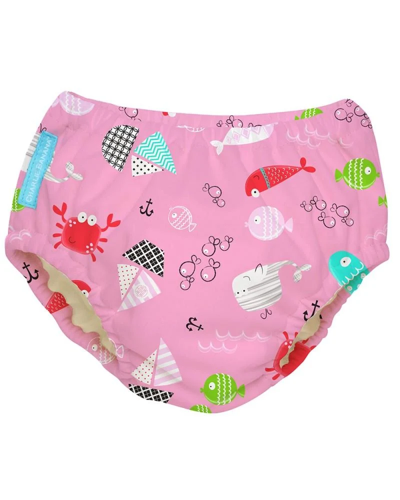 COSTUME CONTENITIVO E MUTANDINA TRAINING 2 IN 1 - FLORIDA PINK - CHARLIE BANANA