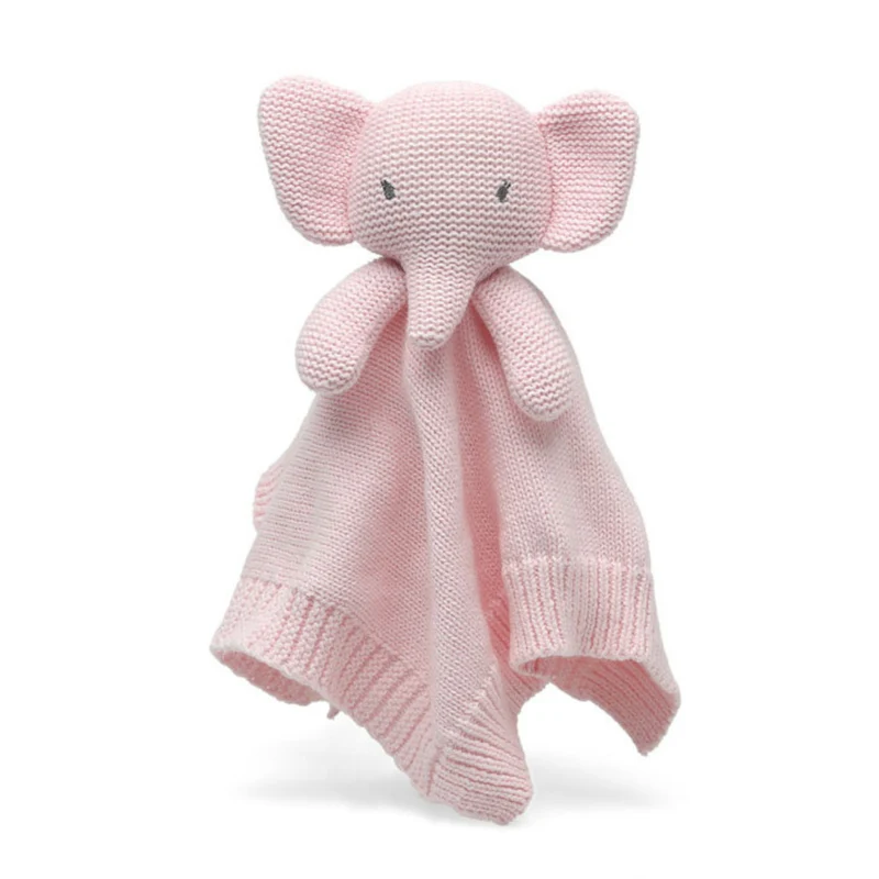 DOUDOU NEONATO IN COTONE ELEFANTE ROSA