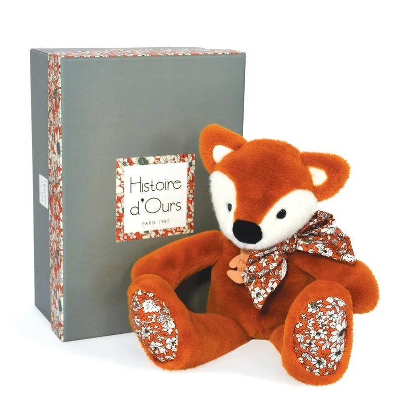 PELUCHE NEONATO BAMBINO VOLPE 25 CM - HISTOIRE D`OURS