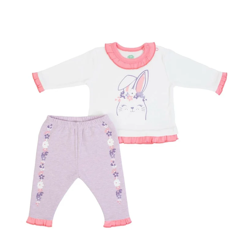 COMPLETO INVERNALE BAMBINA MAGLIA E PANTALONI - CONIGLIETTO