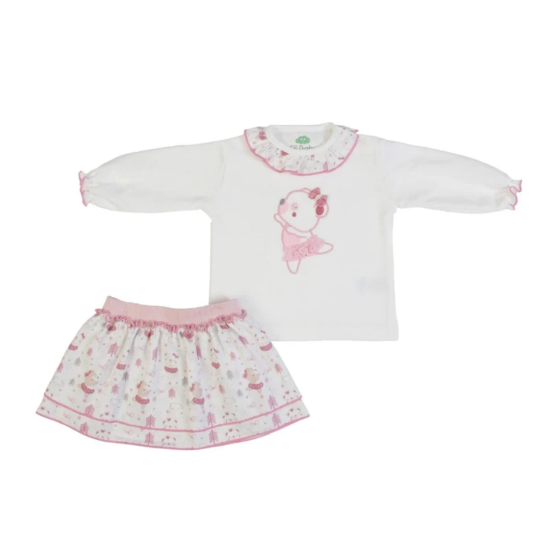 COMPLETO NEONATA BAMBINA INVERALE - ORSETTO