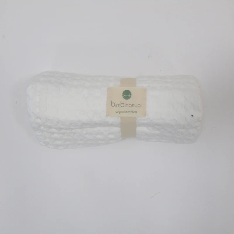 COPERTINA NEONATO CARROZZINA CULLA PASSEGGINO IN CROCHET - COTONE - BIANCO