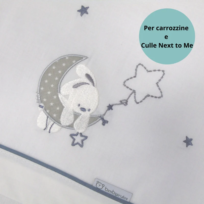 LENZUOLA NEONATO CULLA CARROZZINA NEXT TO ME - MOON