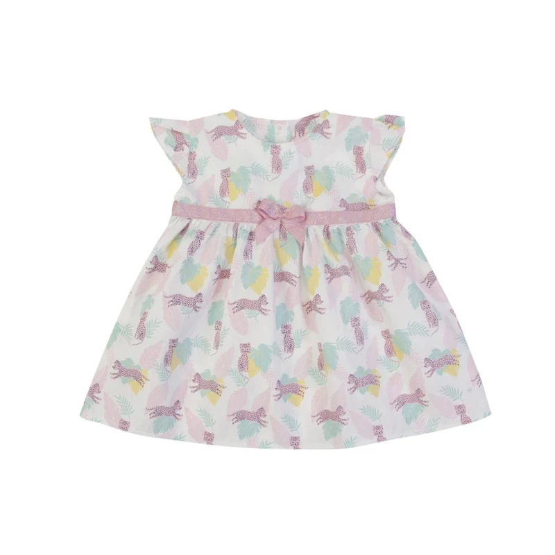 VESTITO BAMBINA PRIMAVERA ESTATE - LEOPARDINA