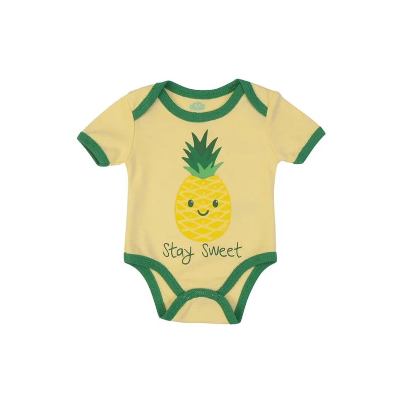 BODY NEONATO BAMBINO - GIALLO VERDE