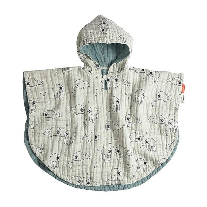 Poncho da Bagno Sea Friends - Blu - 50 cm - 100% cotone