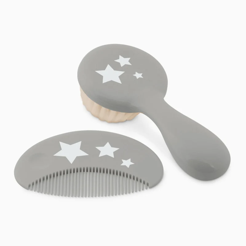 SET SPAZZOLA E PETTINE BAMBINO NEONATO GRIGIO
