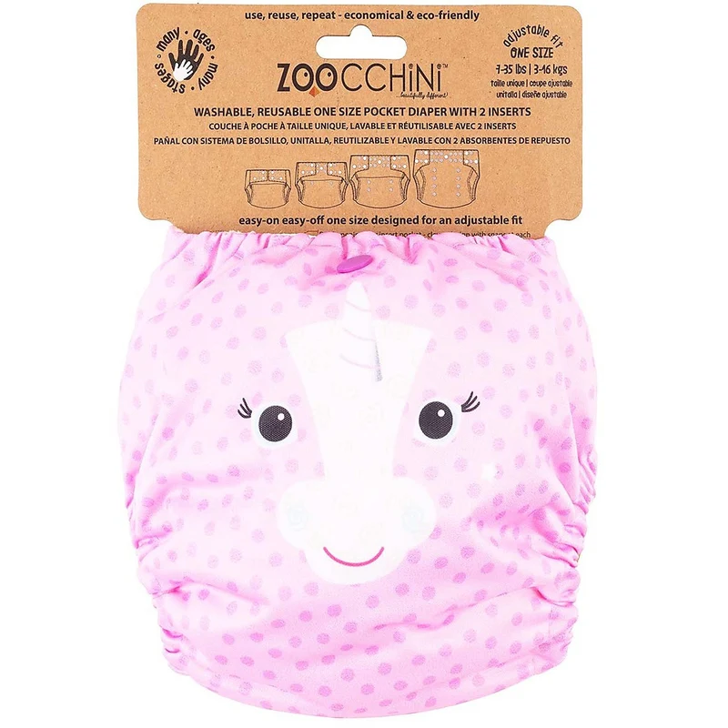 PANNOLINO LAVABILE CON 2 INSERTI - UNICORNO