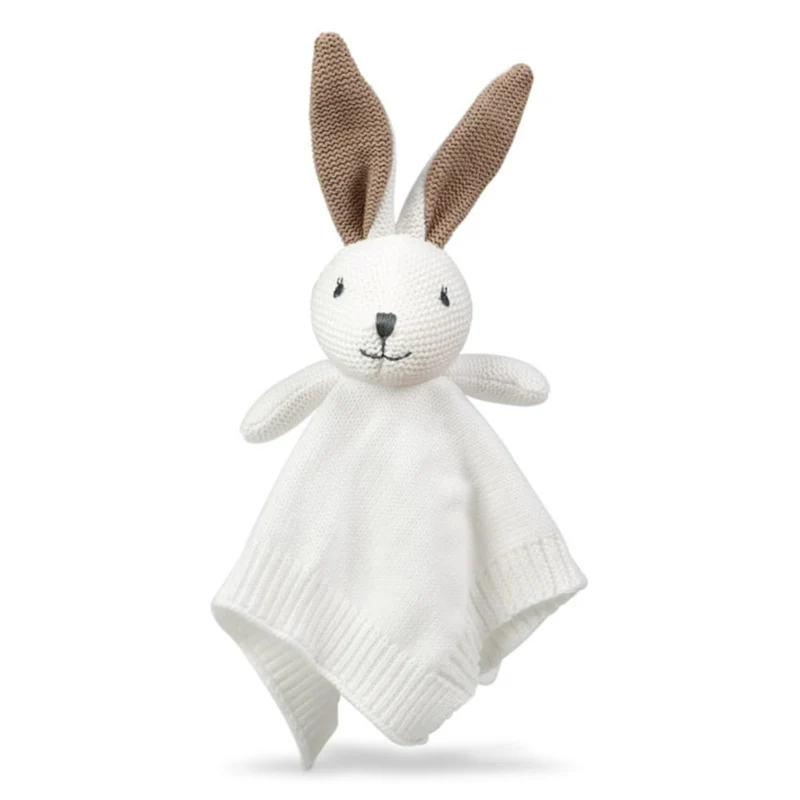 DOUDOU NEONATO IN COTONE CONIGLIETTO BIANCO