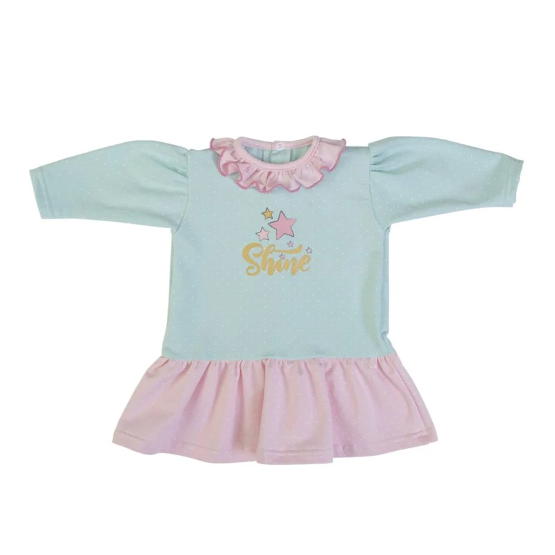 VESTITO NEONATA BAMBINA INVERALE A POIS - SHINE