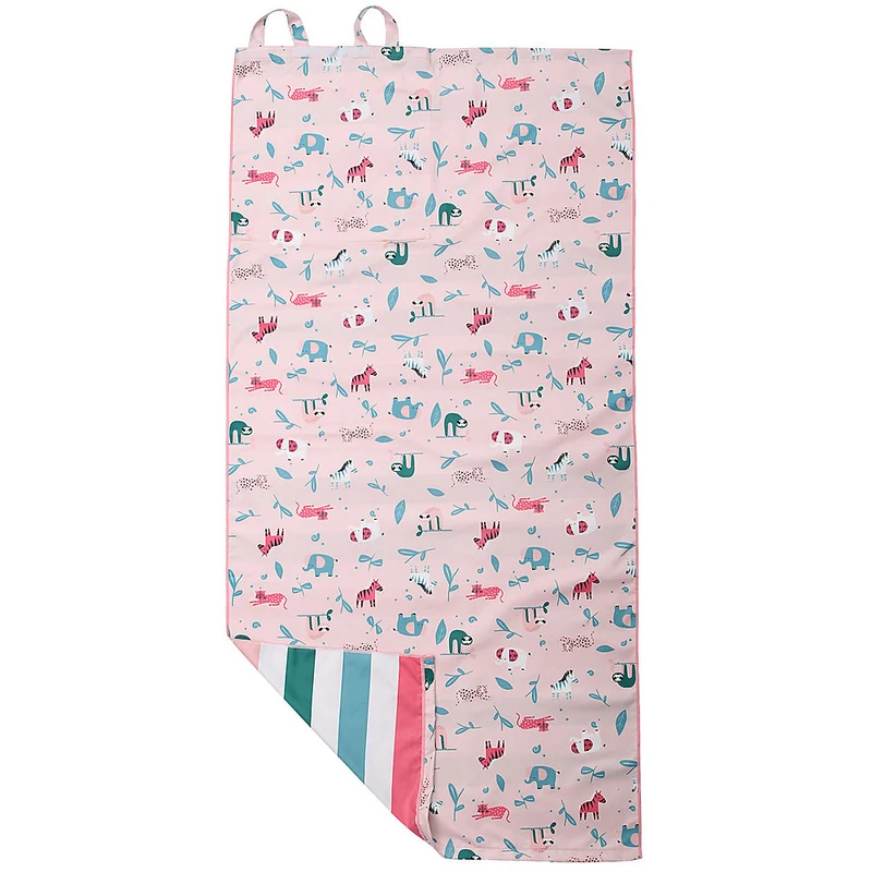 TELO MARE BAMBINI + ZAINETTO 2 in 1 - ROSA