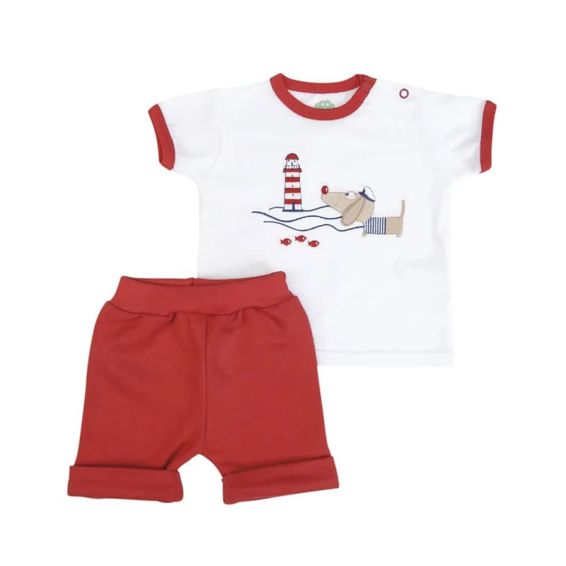 COMPLETO NEONATO BAMBINO MEZZA MANICA - CANE