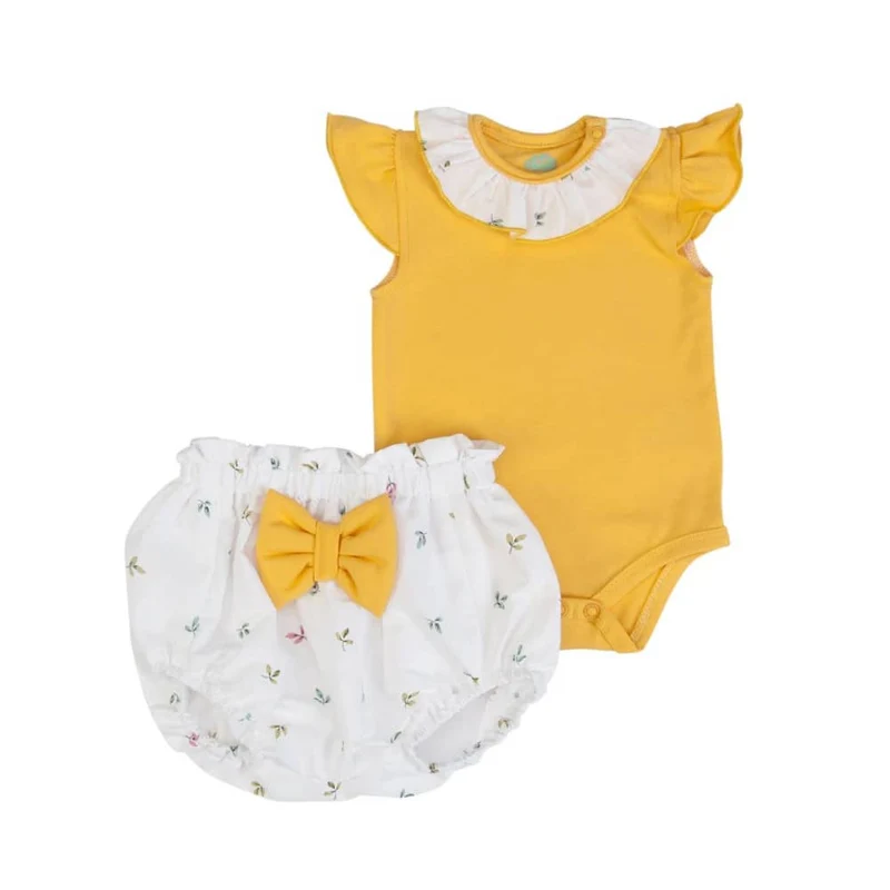 PAGLIACCETTO NEONATA BAMBINA MEZZA MANICA - FIORI