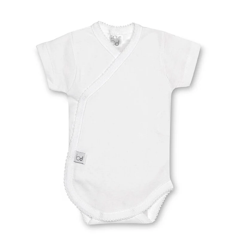 BODY NEONATO INCROCIATO MEZZA MANICA BIANCO MOD. BASIC