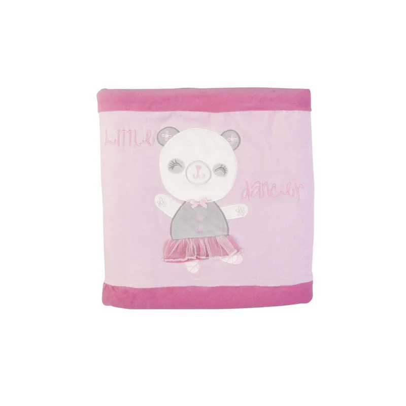 COPERTINA NEONATO CARROZZINA CULLA PASSEGGINO INVERNALE IN CINIGLIA - PANDA - LITTLE DANCER