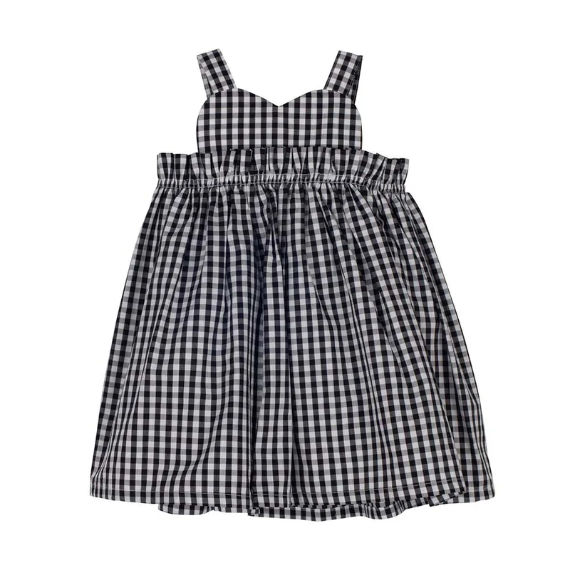 VESTITO BAMBINA BIO BLU CON CANOTTA DA 2 A 8 ANNI