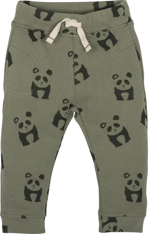 PANTALONE TUTA NEONATO BAMBINO COTONE BIOLOGICO 3 - 24 MESI - PANDA