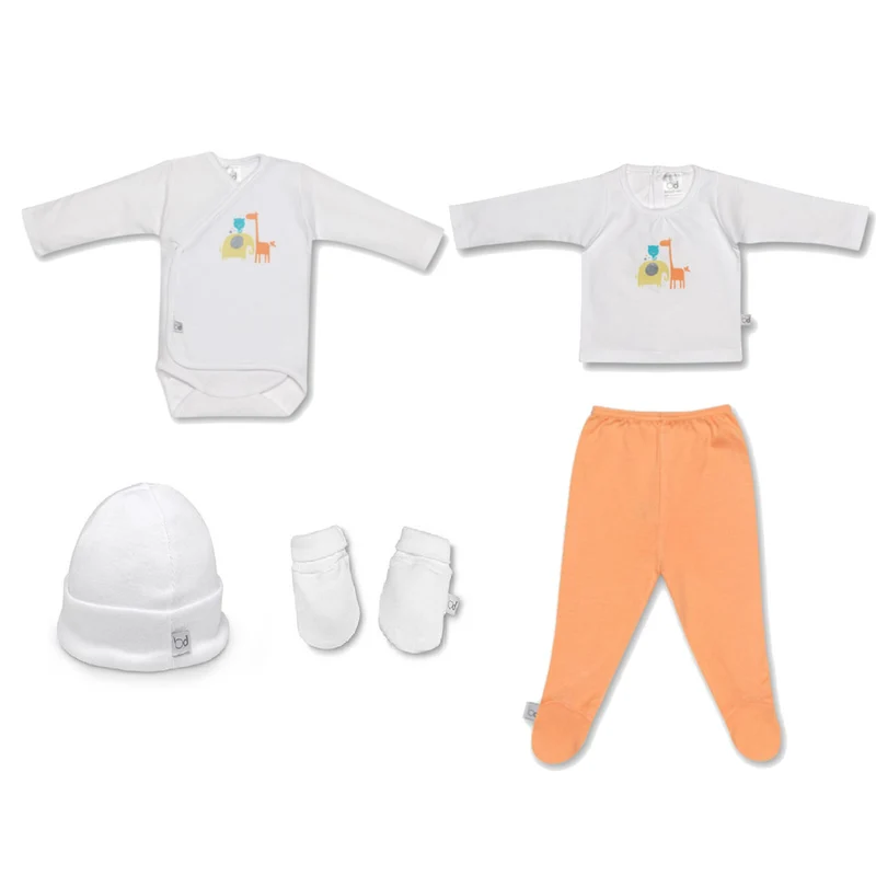 COFANETTO REGALO NASCITA NEONATO NEW BORN IN COTONE - ZOO